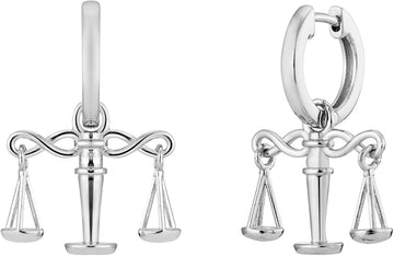 Dangling Justice Scale Libra Earrings