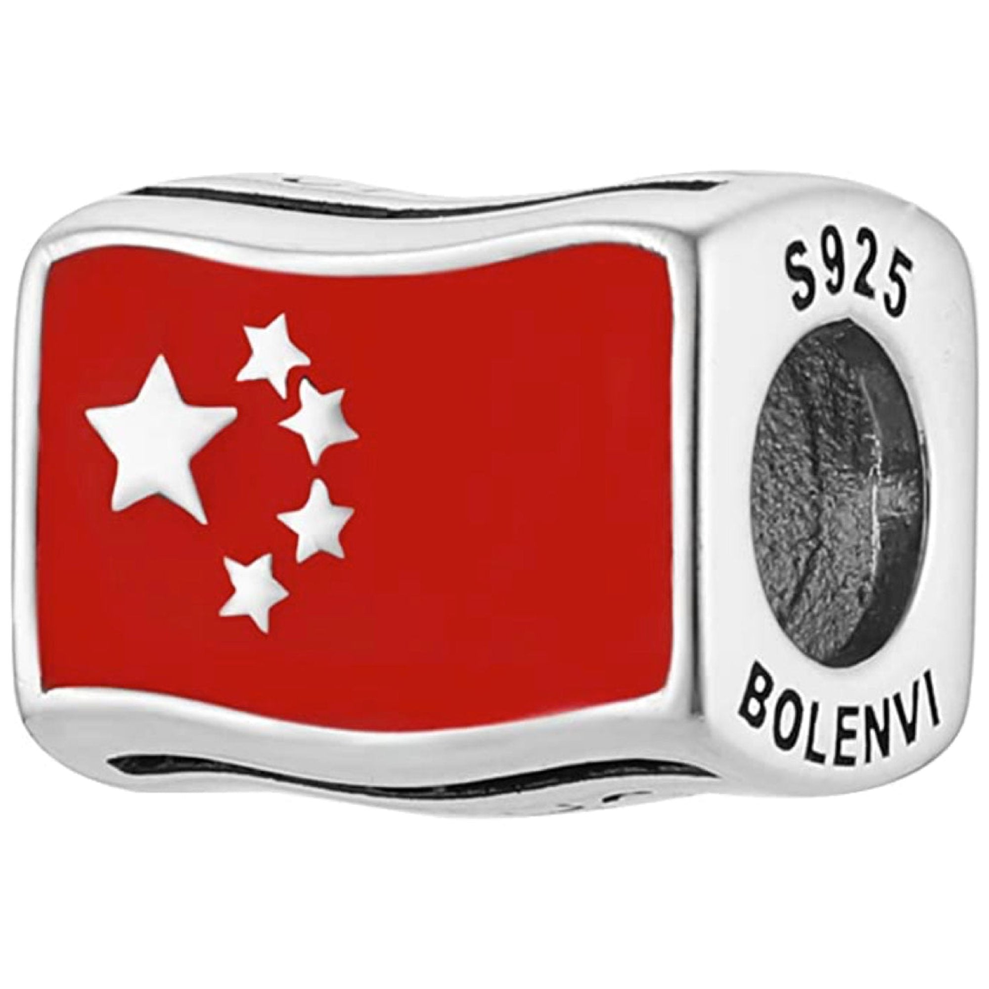 China Flag Country Bead Charm