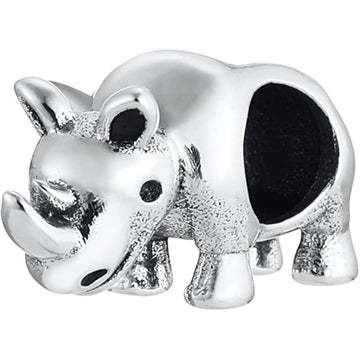 Rhino Rhinoceros Bead Charm