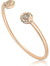Adjustable Rose Gold Bangle Layer Charm Bracelet