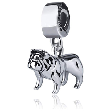 Bulldog Dangle Pendant Charm