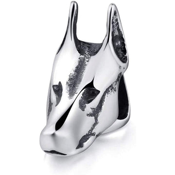 German Shepard Great Dane Dog Head Charm