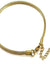 Adjustable Gold 3mm Steel Snake Chain Bead Charm Bracelet