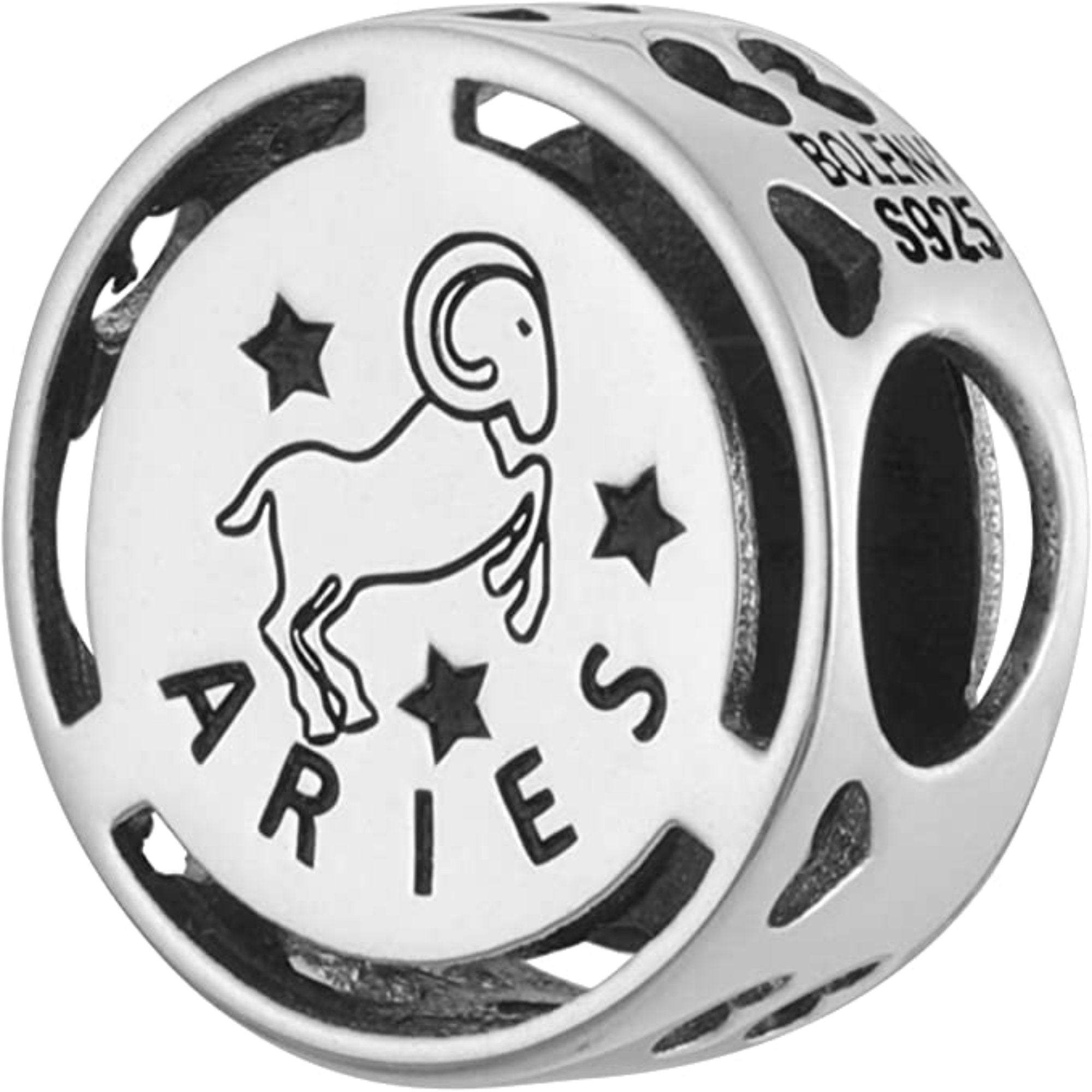 Aries Zodiac Sign Bead Charm