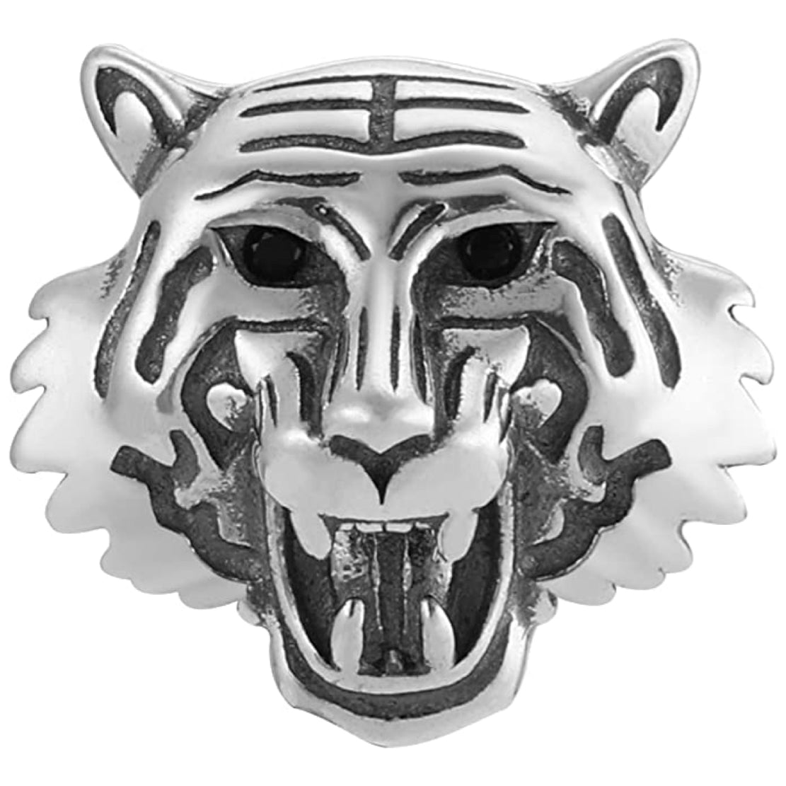Roaring Tiger Head Bead Charm