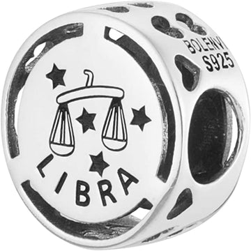 Libra Zodiac Sign Bead Charm