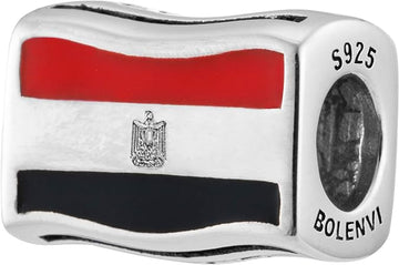 Egypt Flag Bead Charm