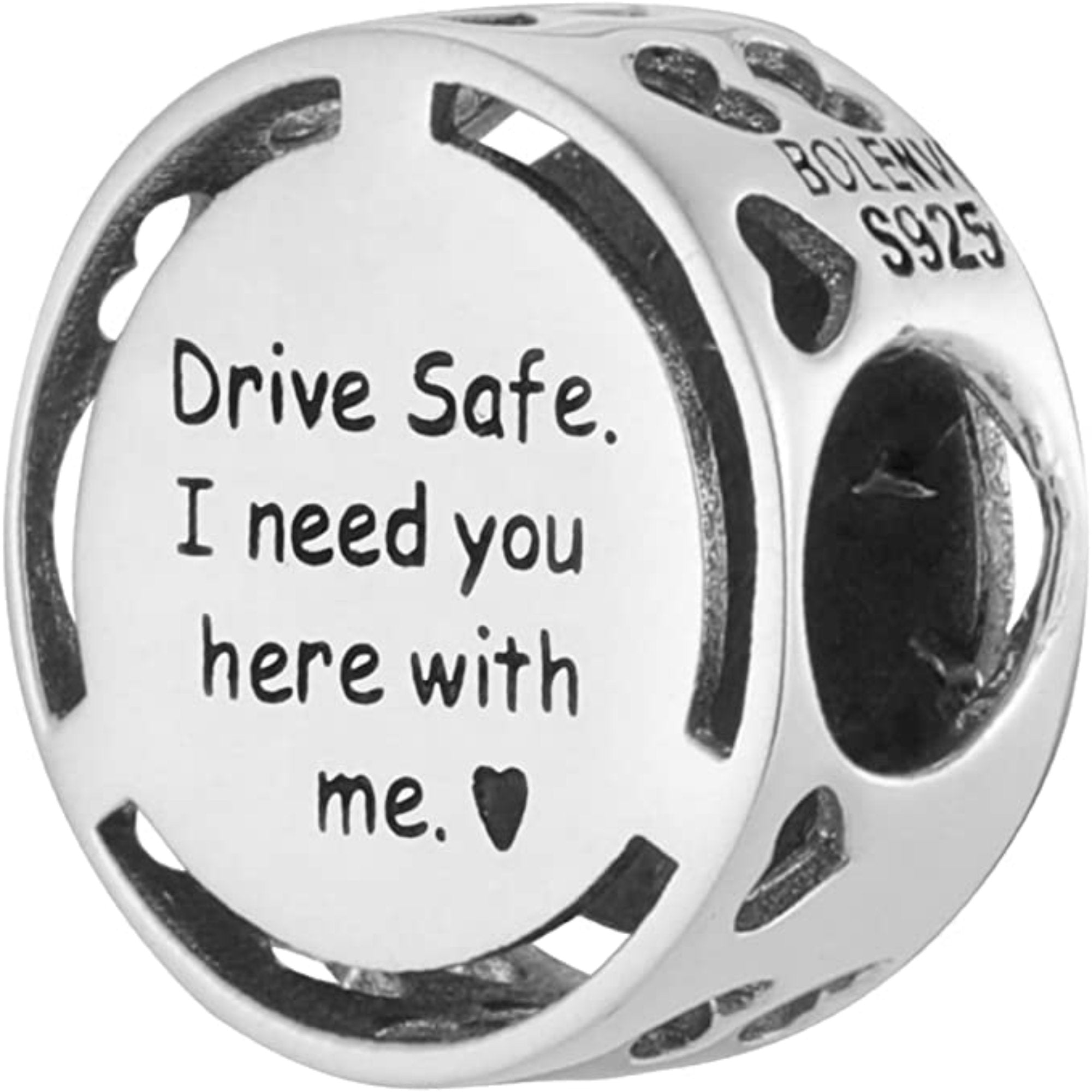 Drive Safe I Need You Here With Me Bead Charm