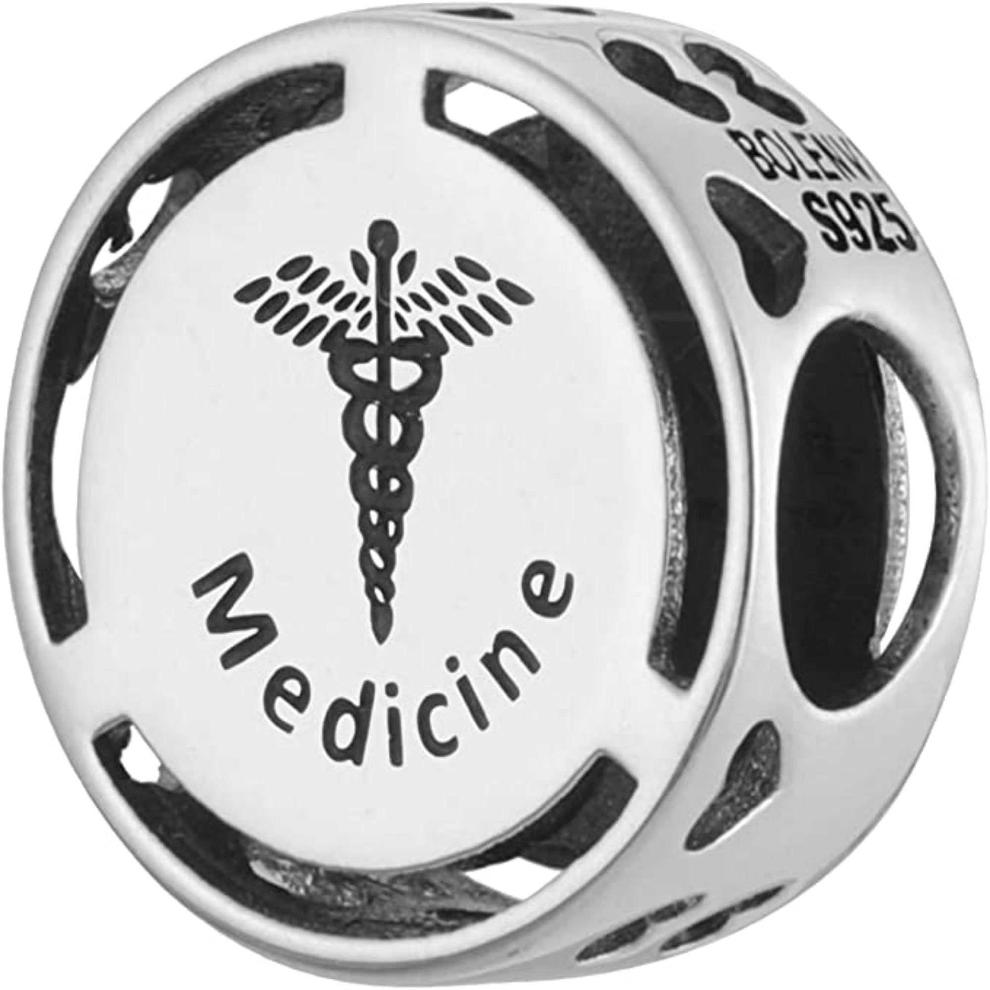 Medicine Caduceus Bead Charm