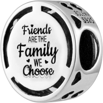 Friends Are Family We Choose Bead Charm