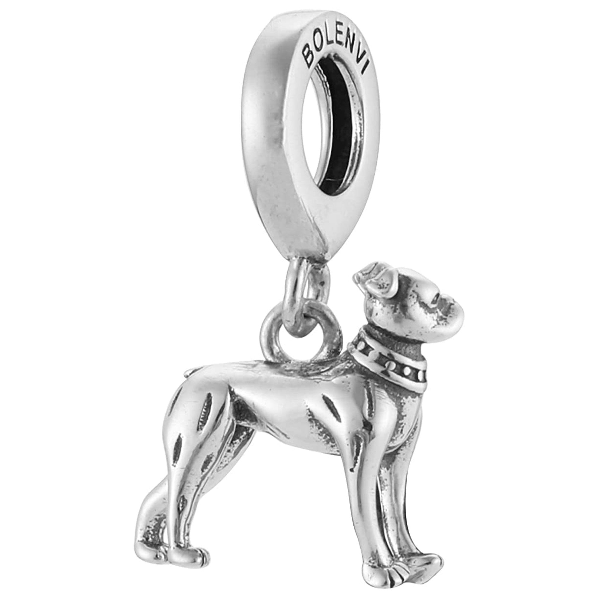 Boxer Mastiff Dog Breed Dangle Pendant Charm