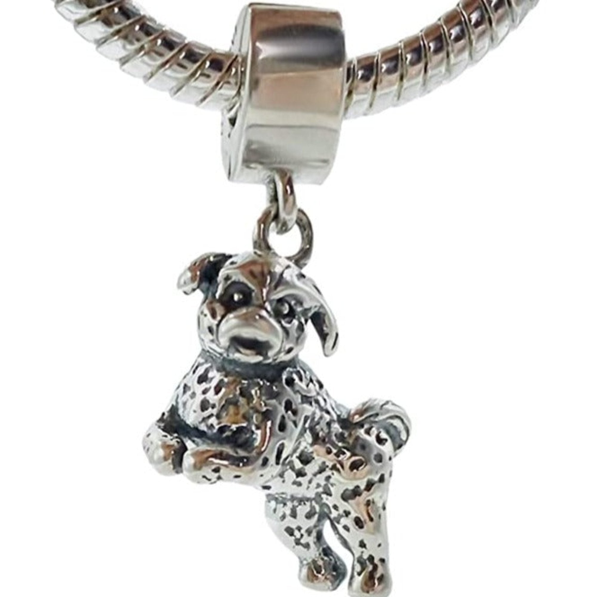 Bichon Frise Poodle Dog Dangle Pendant Charm