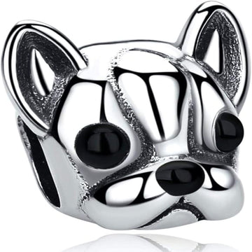 Boston Terrier Bulldog Bead Charm
