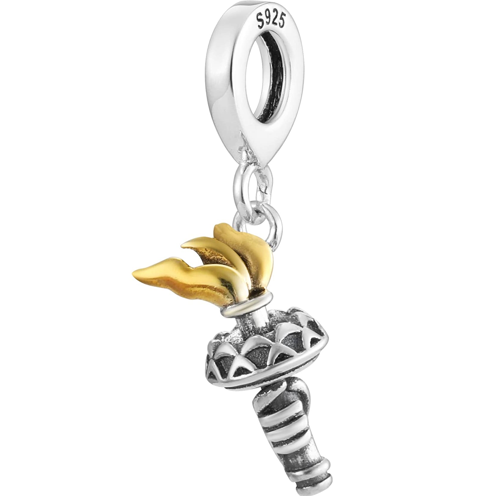 Statue of Liberty Torch Dangle Pendant