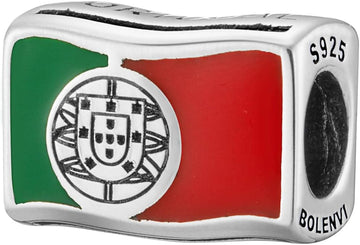 Portugal Flag Bead Charm