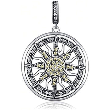 Golden Sun Celestial Amulet Pendant Charm