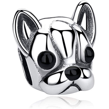 Boston Terrier Bulldog Bead Charm