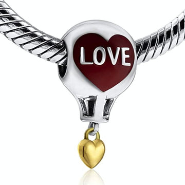 Love Hot Air Hotair Balloon Dangle Pendant Charm