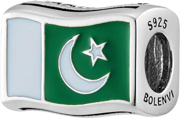 Pakistan Flag Bead Charm