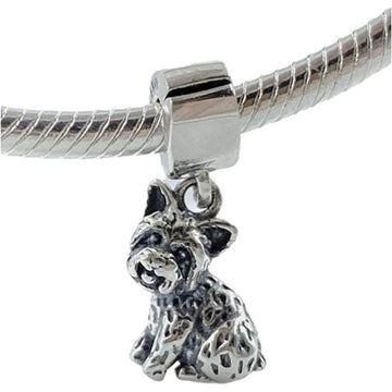 Yorkie Yorkshire Terrier Dog Dangle Pendant Charm