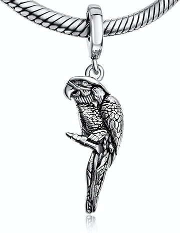 Parrot Bird Pet Dangle Pendant Bead Charm