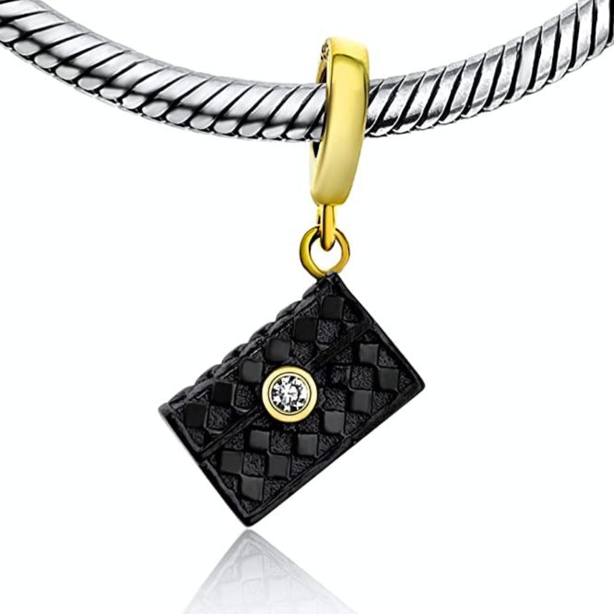 Designer Purse Bag Dangle Pendant Bead Charm