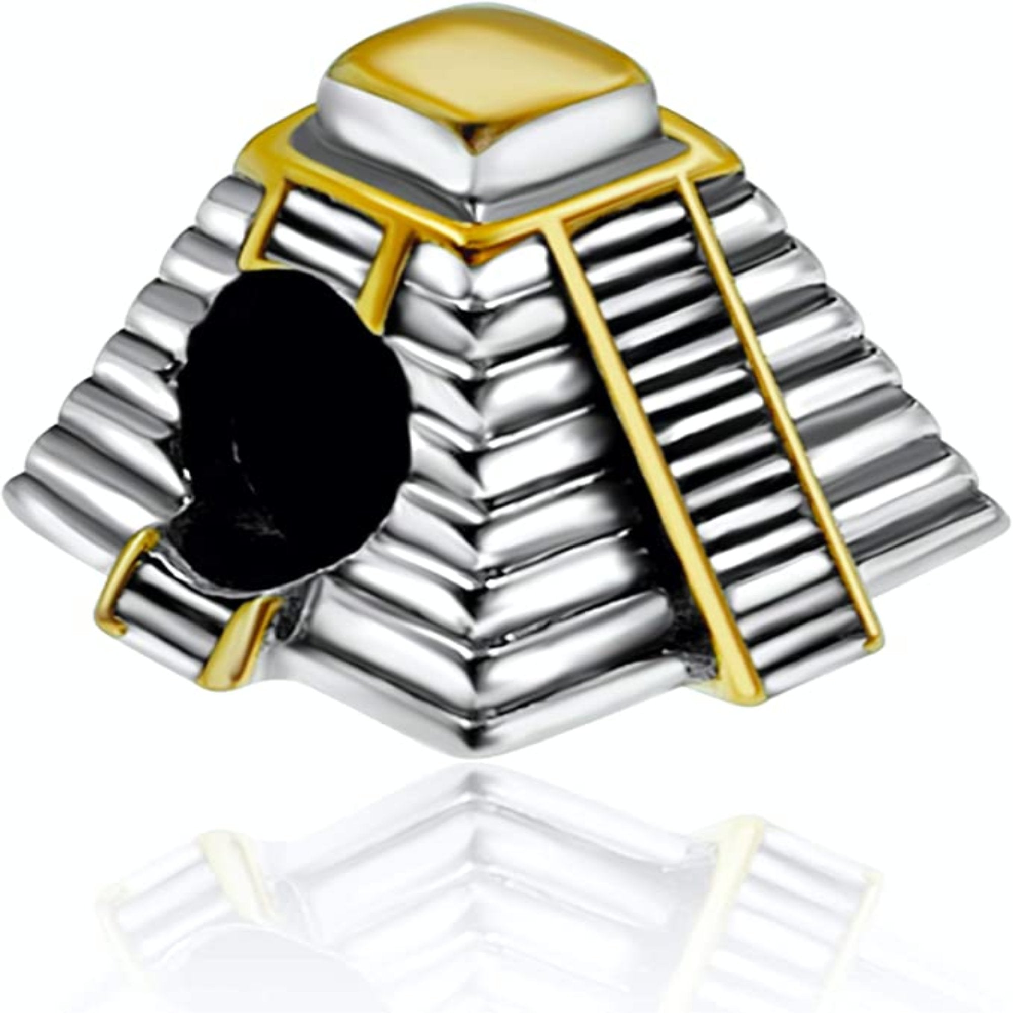 Mexico Mayan Pyramid Bead Charm