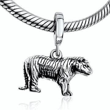 Bengal Tiger Big Cat Dangle Pendant Charm
