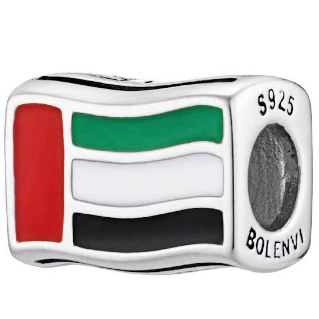 United Arab Emirates UAE Flag Country Bead Charm