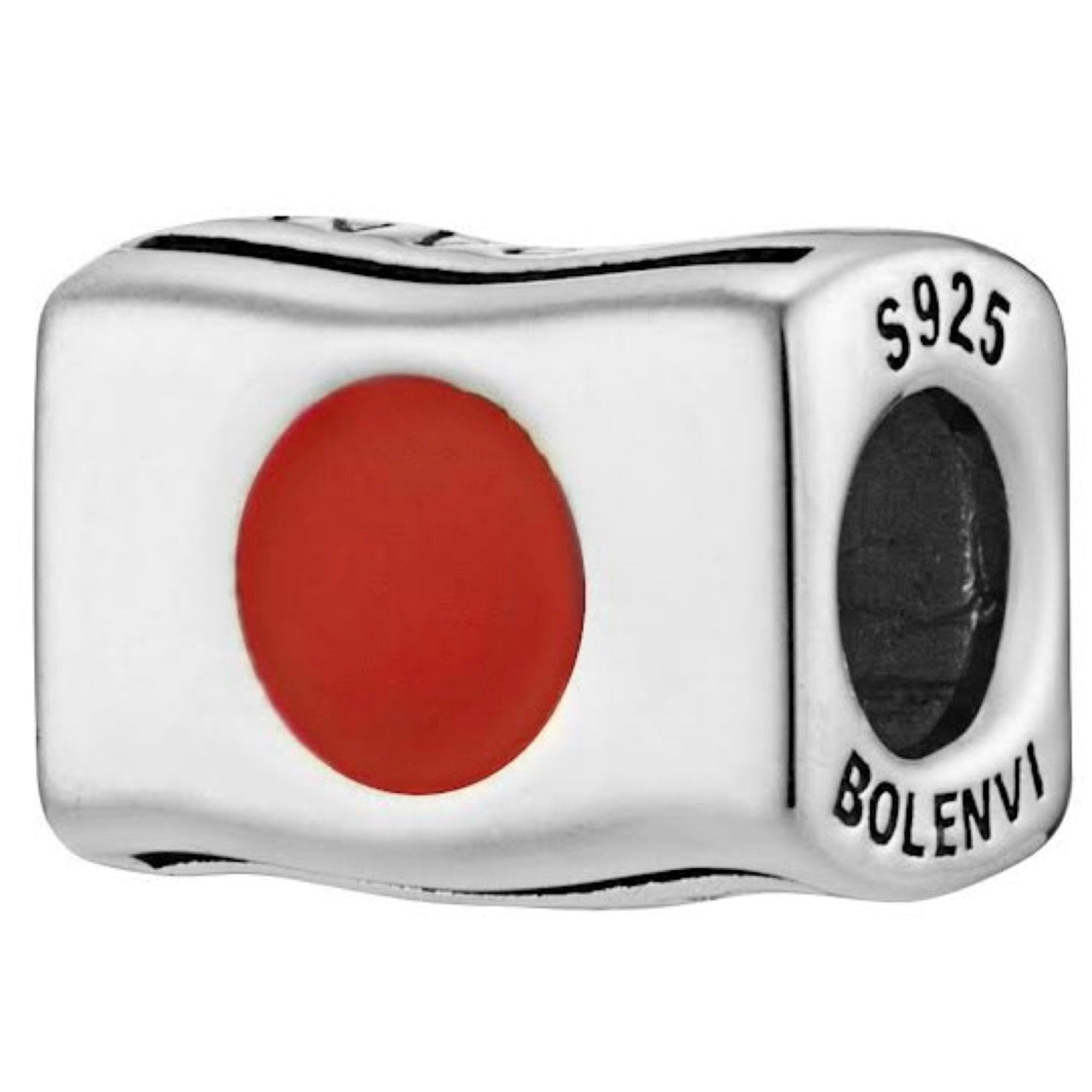 Japan Flag Country Bead Charm