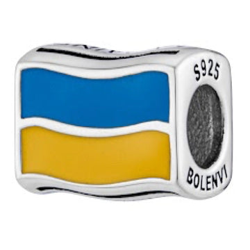 Ukraine Flag Country Bead Charm