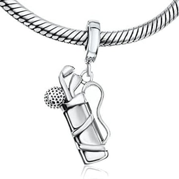 Golf Club Bag with Ball Dangle Pendant