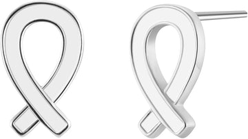 Awareness Ribbon Cancer Stud Earrings