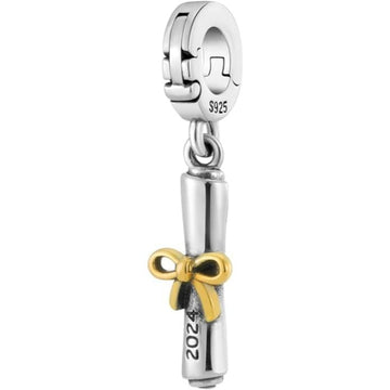 2024 Graduation Scroll Open Clasp Bead Charm