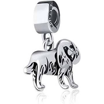 3D Cocker Spaniel Dog Dangle Pendant Charm