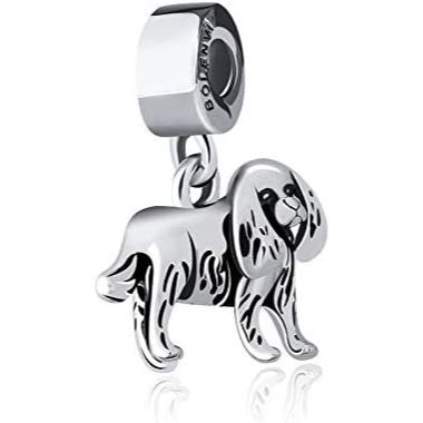 3D Cocker Spaniel Dog Dangle Pendant Charm