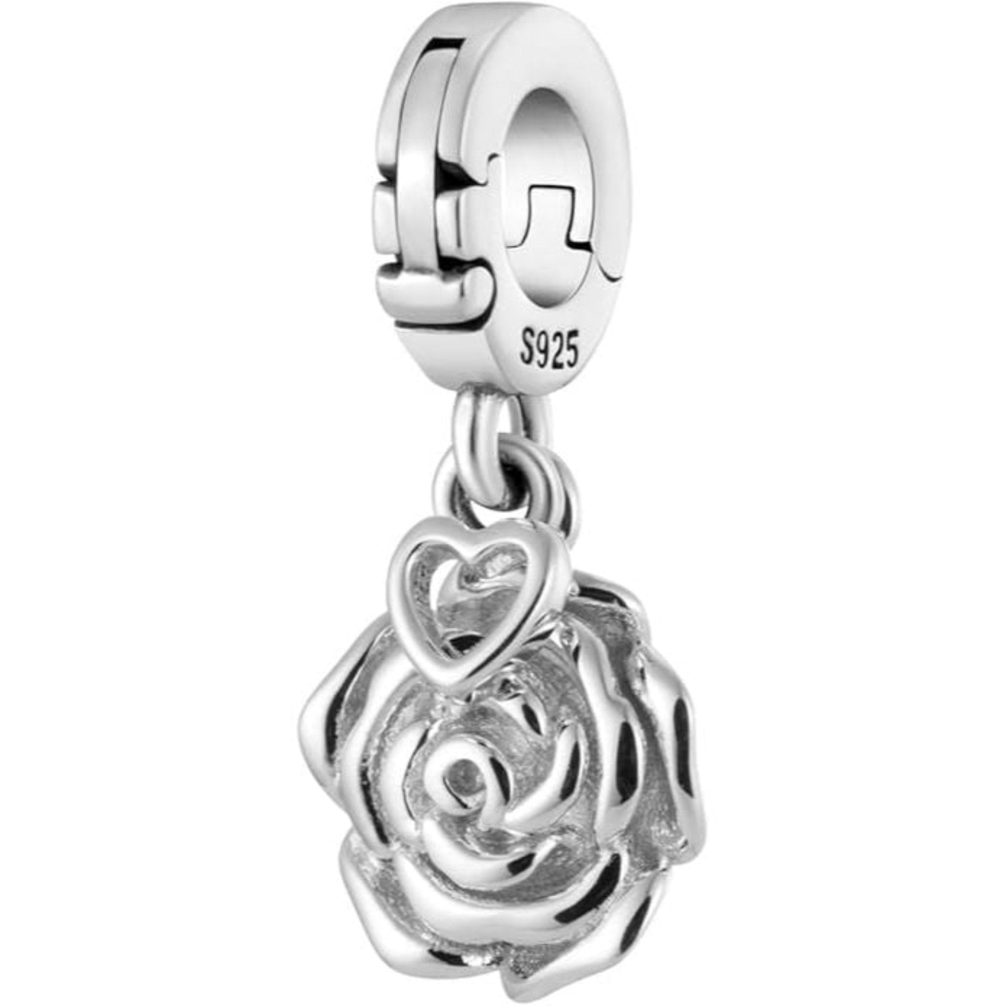 Rose Pendant Bead Charm