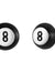 2D Billiard Magic 8 Ball Stud Earrings Jewelry