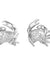 2D Crab Cancer Zodiac Stud Earrings