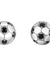 2D Crystal Soccer Ball Stud Earrings Sports Jewelry