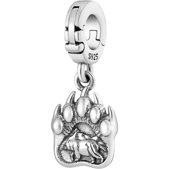 Bear Paw Bead Charm